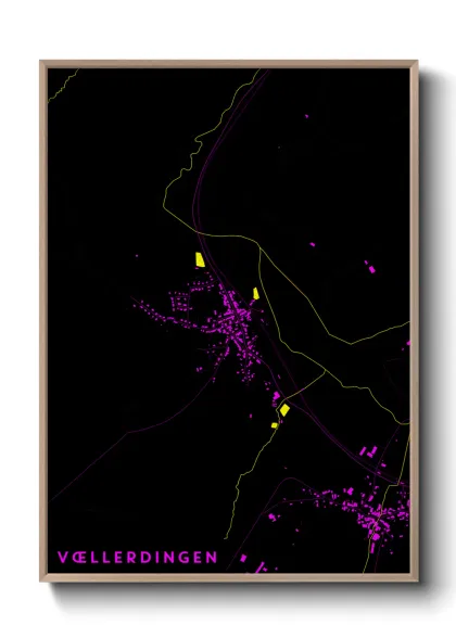 Une affiche de carte sur Vœllerdingen