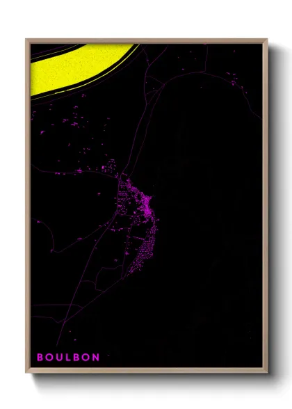Une affiche de carte sur Boulbon