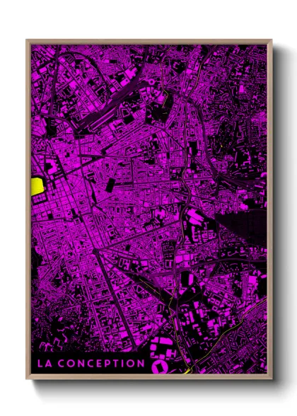 Une affiche de carte sur La Conception