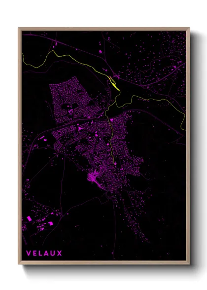 Une affiche de carte sur Velaux