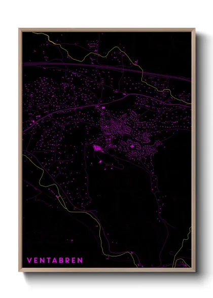 Une affiche de carte sur Ventabren