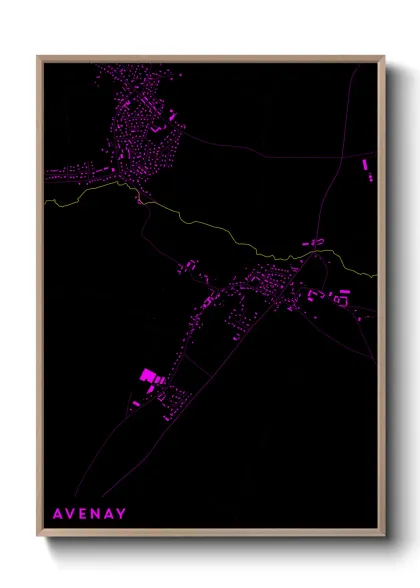 Une affiche de carte sur Avenay