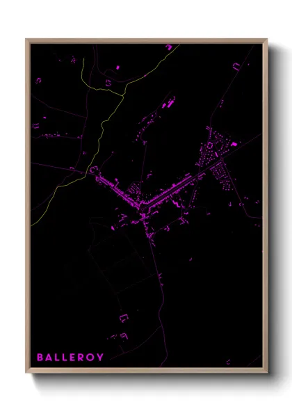 Une affiche de carte sur Balleroy