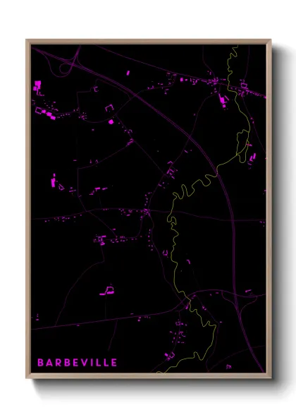 Une affiche de carte sur Barbeville