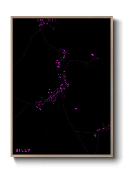 Une affiche de carte sur Billy