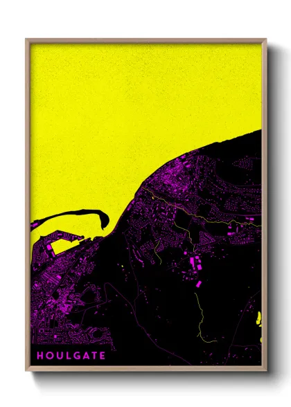 Une affiche de carte sur Houlgate