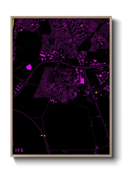 Une affiche de carte sur Ifs