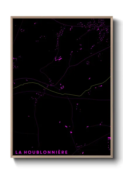 Une affiche de carte sur La Houblonnière