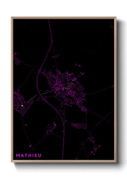 Une affiche de carte sur Mathieu