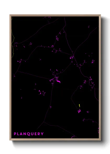 Une affiche de carte sur Planquery