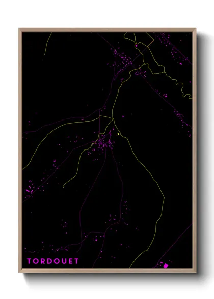 Une affiche de carte sur Tordouet