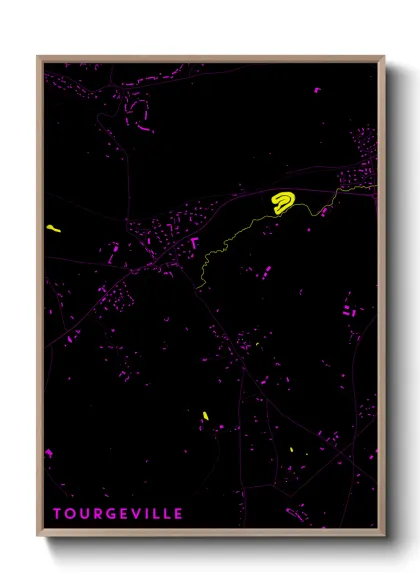 Une affiche de carte sur Tourgeville