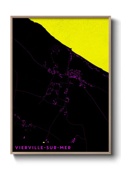 Une affiche de carte sur Vierville-sur-Mer