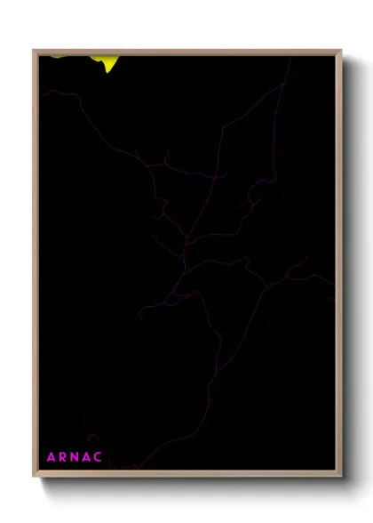 Une affiche de carte sur Arnac