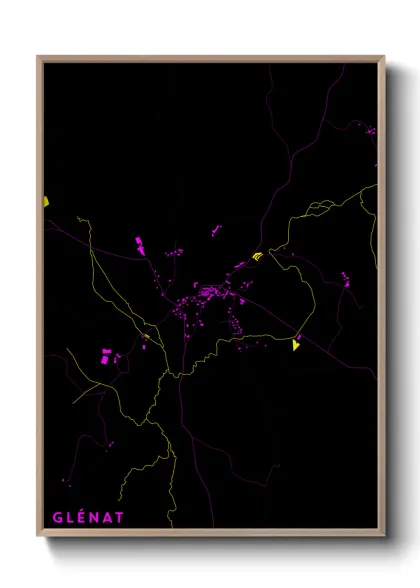 Une affiche de carte sur Glénat