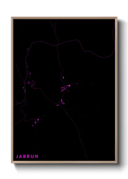 Une affiche de carte sur Jabrun