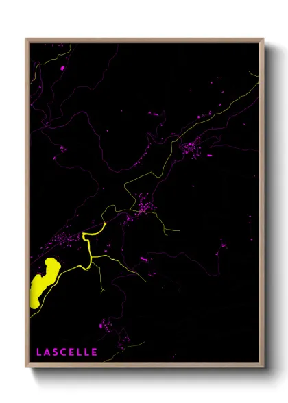 Une affiche de carte sur Lascelle