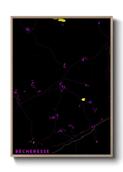 Une affiche de carte sur Bécheresse