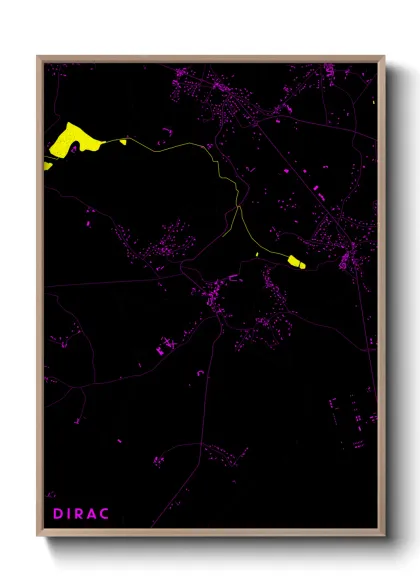 Une affiche de carte sur Dirac