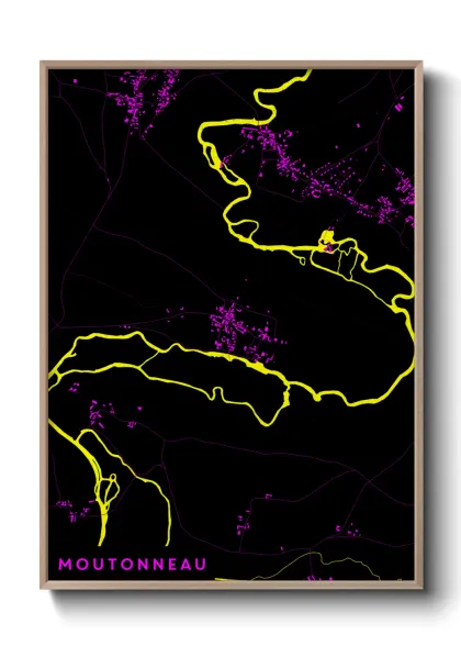 Une affiche de carte sur Moutonneau