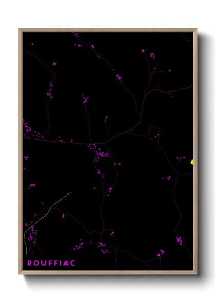 Une affiche de carte sur Rouffiac