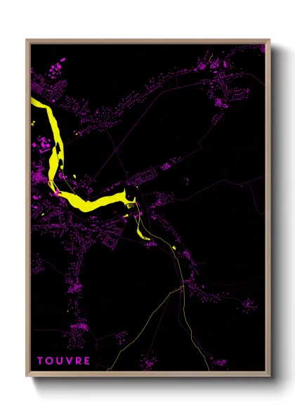 Une affiche de carte sur Touvre