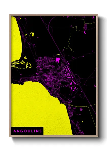 Une affiche de carte sur Angoulins