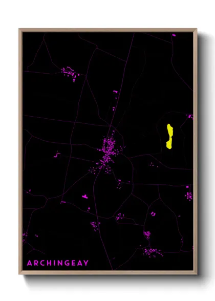 Une affiche de carte sur Archingeay