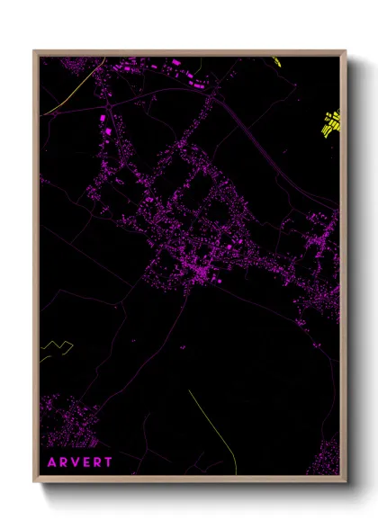 Une affiche de carte sur Arvert