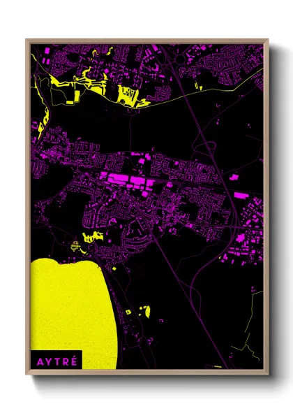 Une affiche de carte sur Aytré