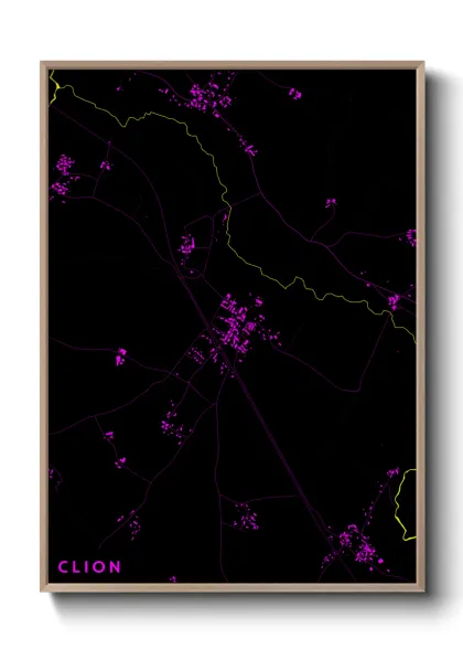 Une affiche de carte sur Clion