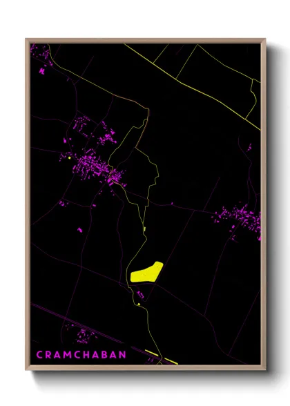 Une affiche de carte sur Cramchaban