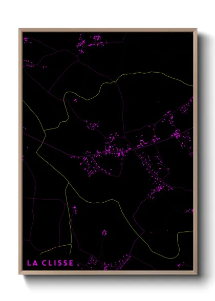 Une affiche de carte sur La Clisse