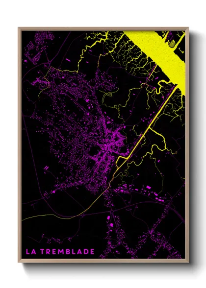 Une affiche de carte sur La Tremblade