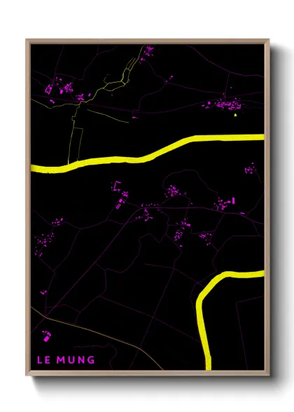 Une affiche de carte sur Le Mung