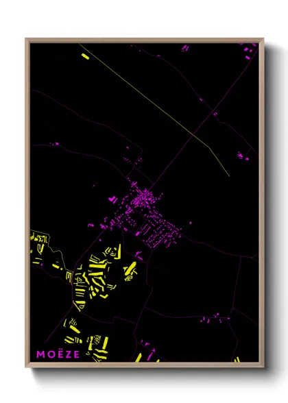 Une affiche de carte sur Moëze