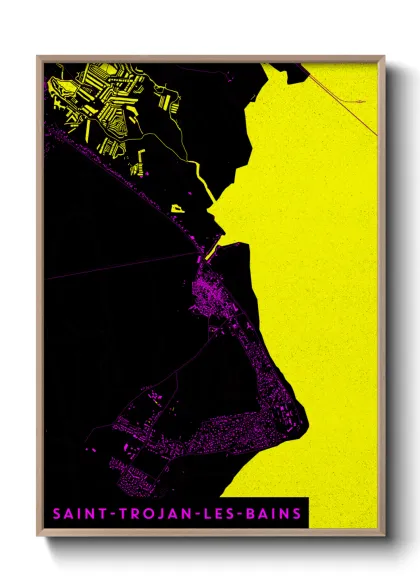 Une affiche de carte sur Saint-Trojan-les-Bains
