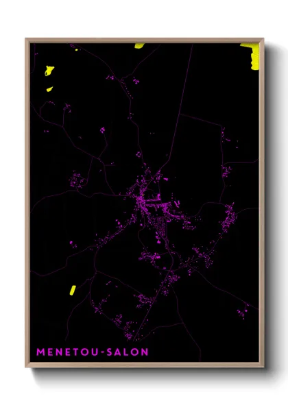 Une affiche de carte sur Menetou-Salon