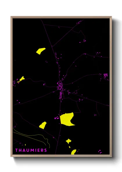 Une affiche de carte sur Thaumiers