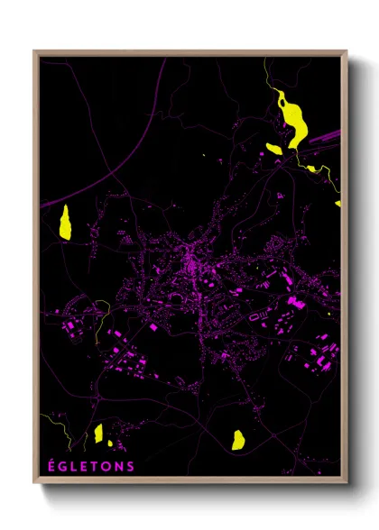 Une affiche de carte sur Égletons