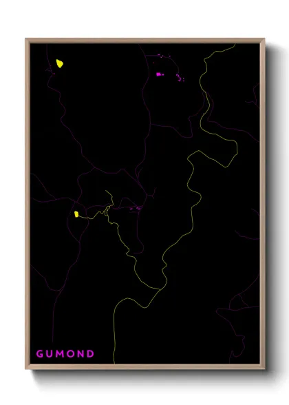 Une affiche de carte sur Gumond