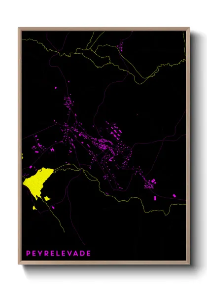 Une affiche de carte sur Peyrelevade