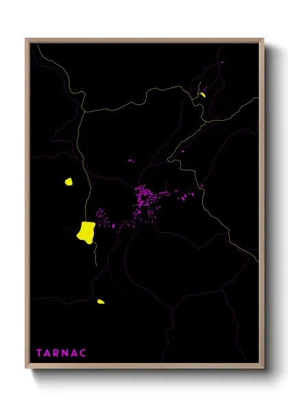 Une affiche de carte sur Tarnac