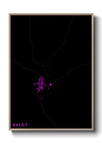 Une affiche de carte sur Balot