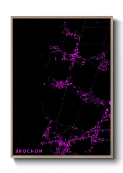 Une affiche de carte sur Brochon