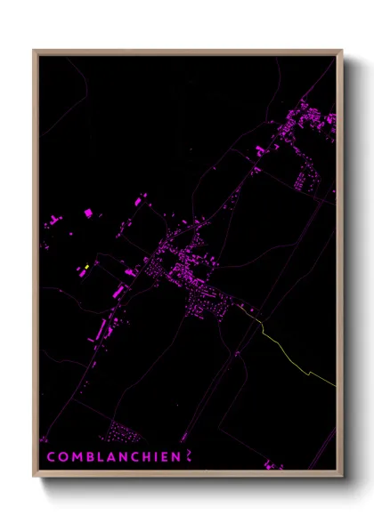 Une affiche de carte sur Comblanchien