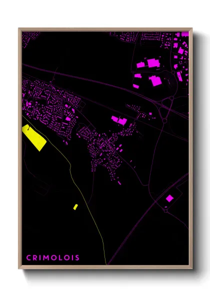 Une affiche de carte sur Crimolois