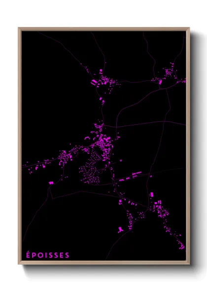 Une affiche de carte sur Époisses