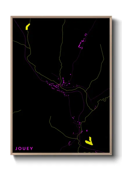 Une affiche de carte sur Jouey