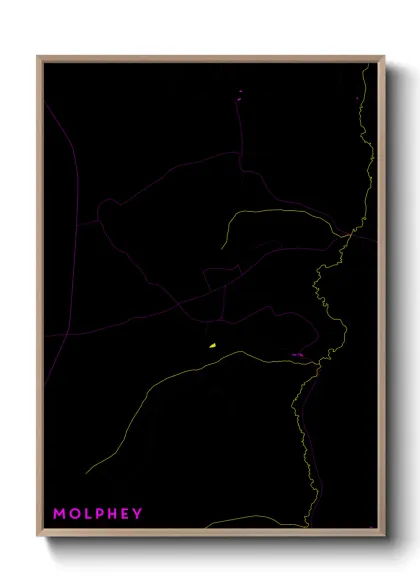 Une affiche de carte sur Molphey